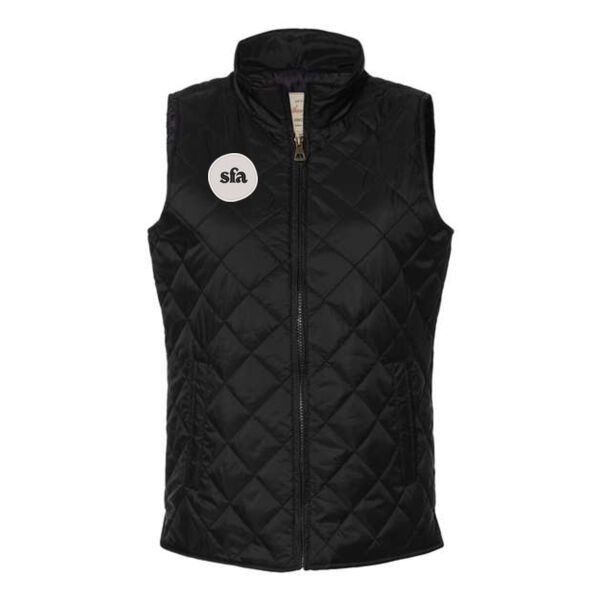 Weatherproof - Women's Vintage Diamond Quilted Vest - Embroidered Logo Thumbnail