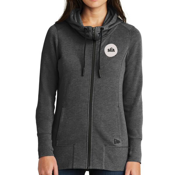 New Era - Women's Tri-Blend Fleece Full-Zip Hoodie - Embroidered Logo Thumbnail