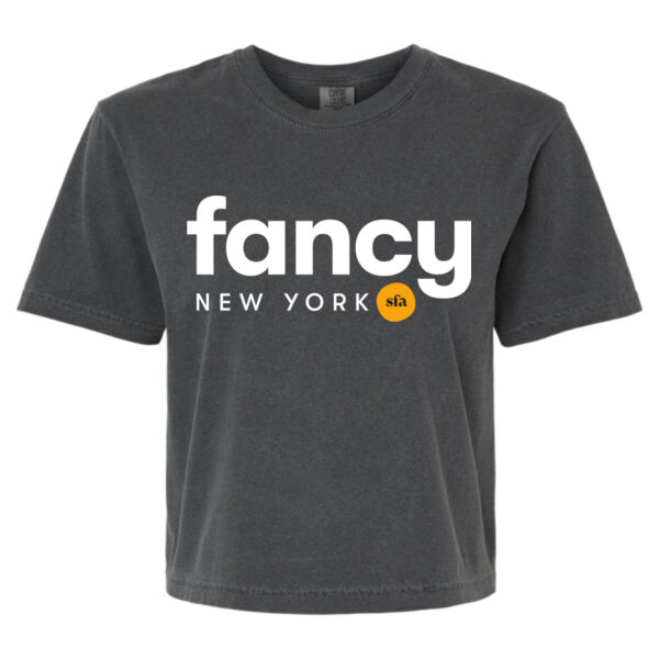 Comfort Colors - Women's Garment-Dyed Heavyweight Boxy T-Shirt - Printed Logo Thumbnail