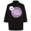 Ten Pearl Button Black Chef Coat Thumbnail