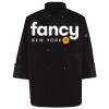 Ten Pearl Button Black Chef Coat Thumbnail